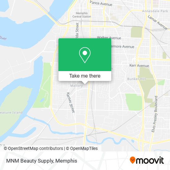 Mapa de MNM Beauty Supply