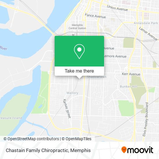 Chastain Family Chiropractic map