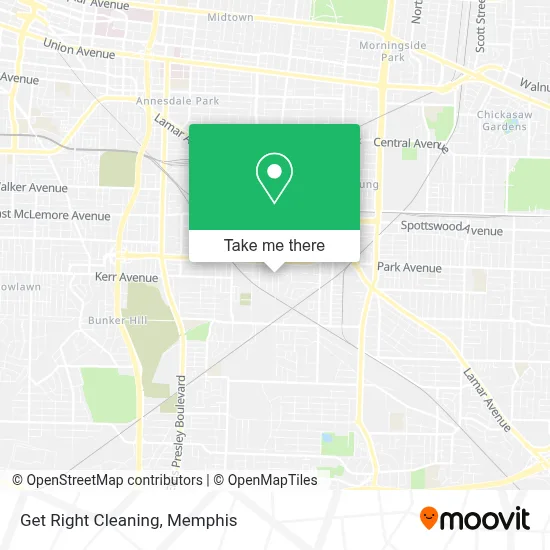 Get Right Cleaning map