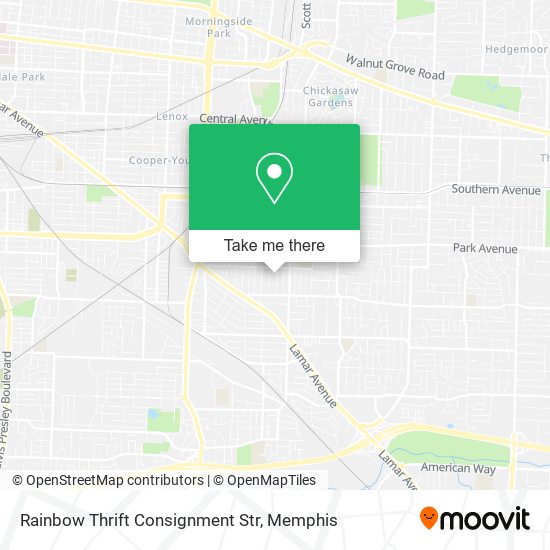 Mapa de Rainbow Thrift Consignment Str