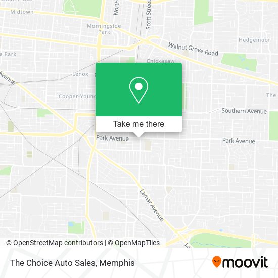 The Choice Auto Sales map