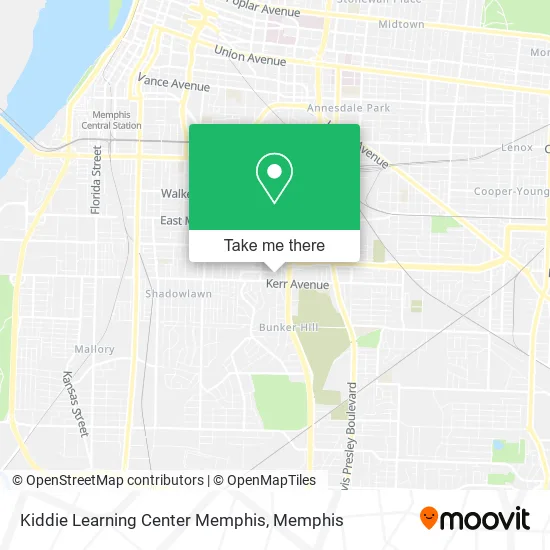Kiddie Learning Center Memphis map