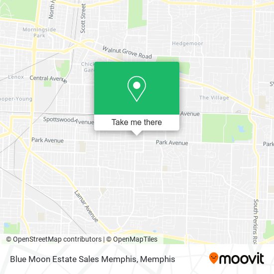 Mapa de Blue Moon Estate Sales Memphis