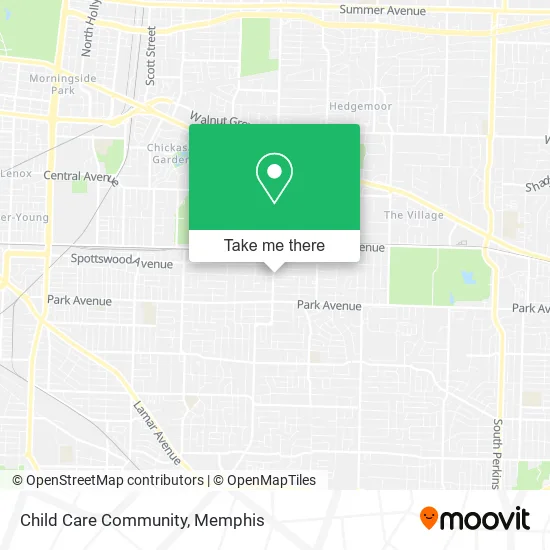 Child Care Community map