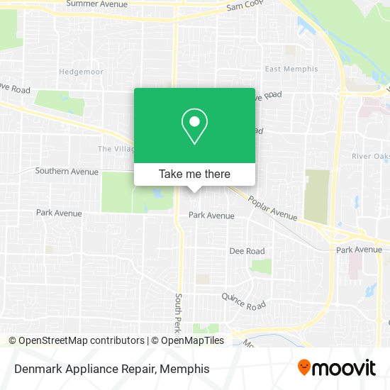 Mapa de Denmark Appliance Repair