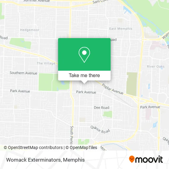 Womack Exterminators map
