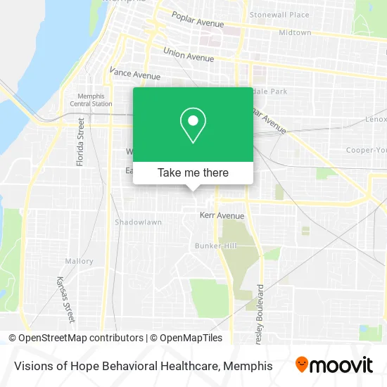 Visions of Hope Behavioral Healthcare map