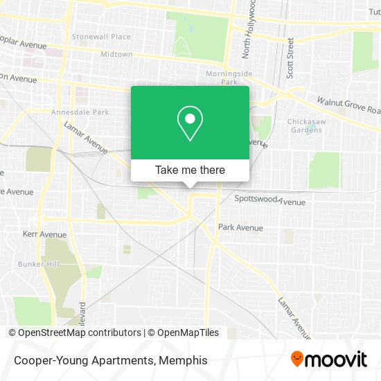 Cooper-Young Apartments map