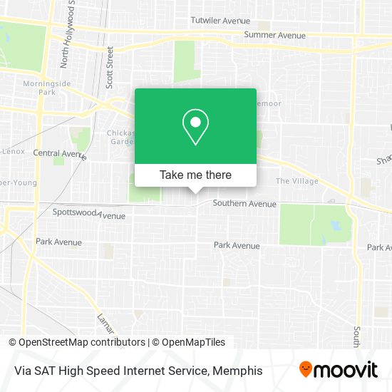 Via SAT High Speed Internet Service map