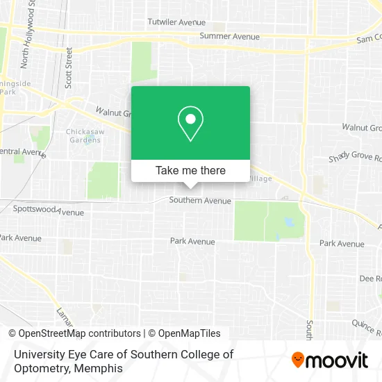 University Eye Care of Southern College of Optometry map