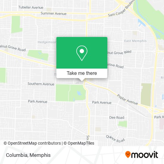 Mapa de Columbia