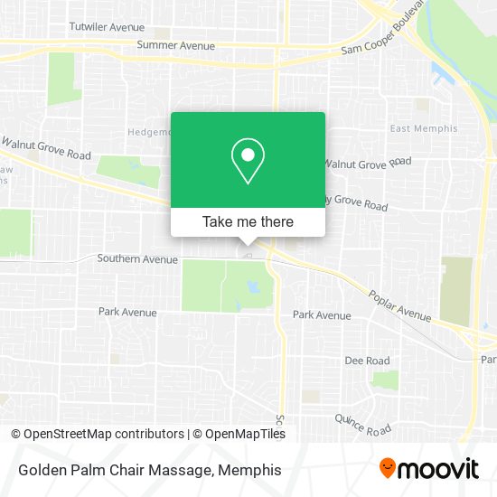 Golden Palm Chair Massage map