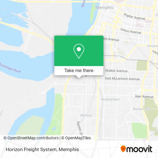 Horizon Freight System map