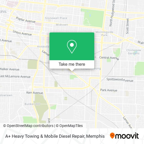 A+ Heavy Towing & Mobile Diesel Repair map