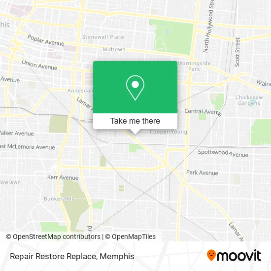 Mapa de Repair Restore Replace