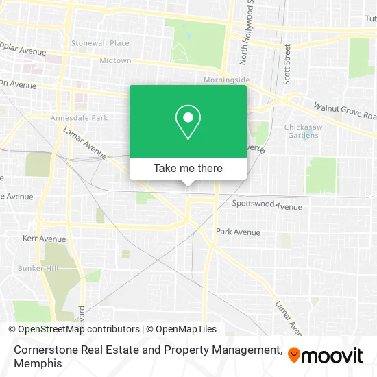 Cornerstone Real Estate and Property Management map