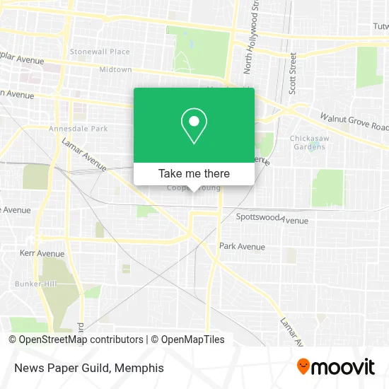 News Paper Guild map