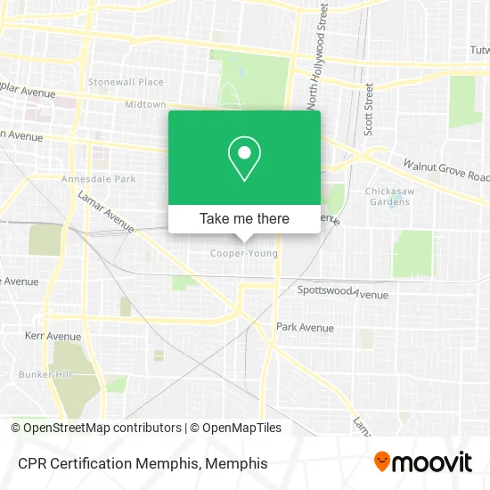 CPR Certification Memphis map