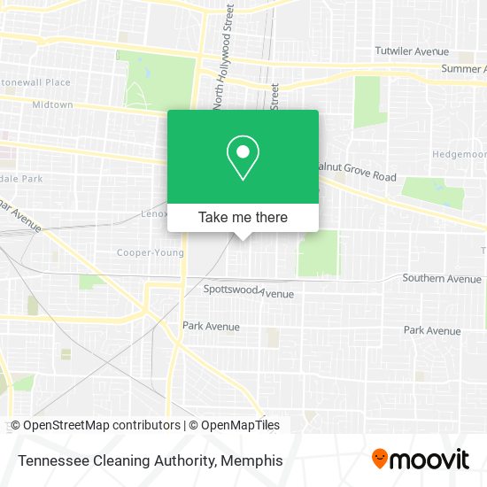 Mapa de Tennessee Cleaning Authority