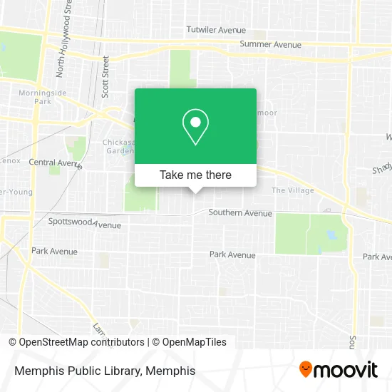 Memphis Public Library map