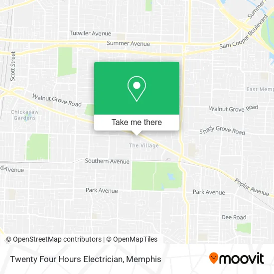 Twenty Four Hours Electrician map