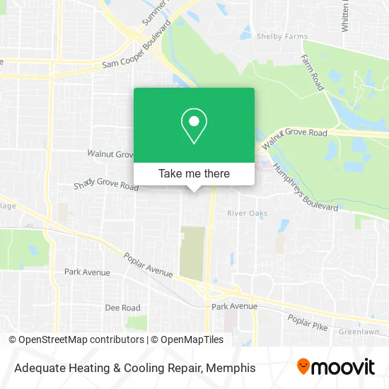 Adequate Heating & Cooling Repair map