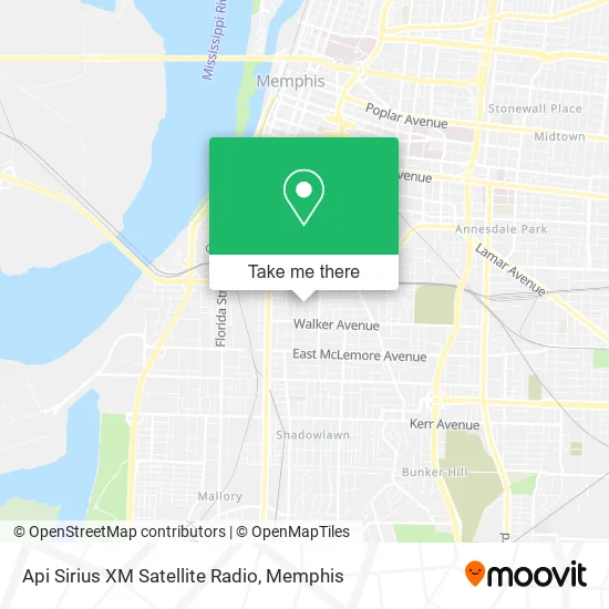 Mapa de Api Sirius XM Satellite Radio