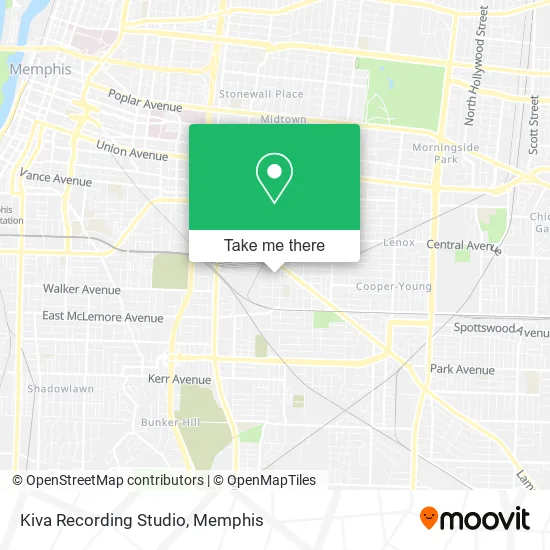 Mapa de Kiva Recording Studio