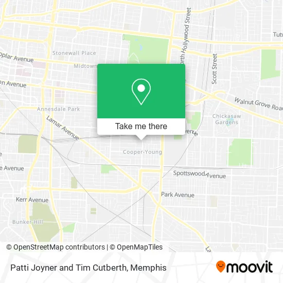 Mapa de Patti Joyner and Tim Cutberth