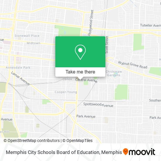 Mapa de Memphis City Schools Board of Education