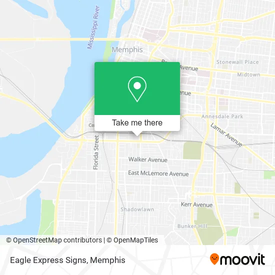Mapa de Eagle Express Signs