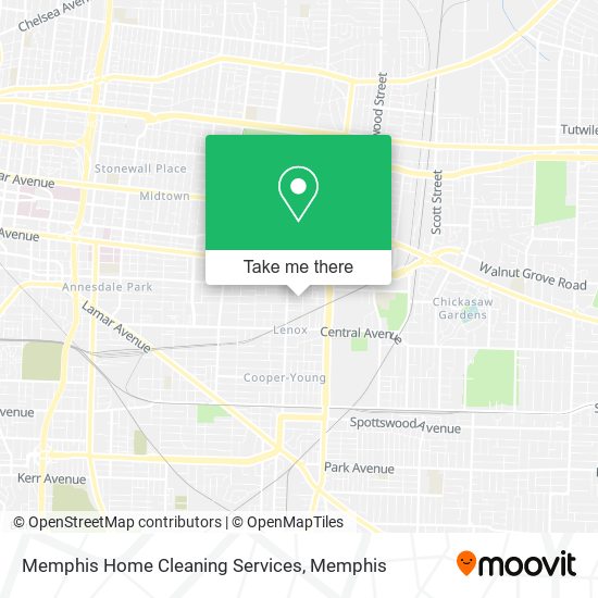 Memphis Home Cleaning Services map