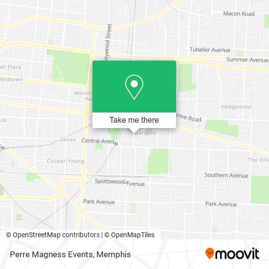 Perre Magness Events map