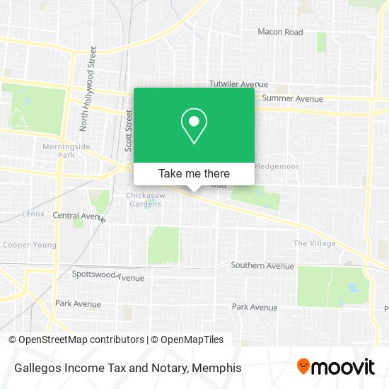 Gallegos Income Tax and Notary map