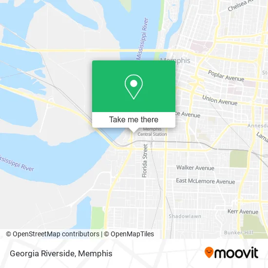 Mapa de Georgia Riverside