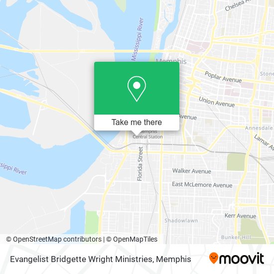 Evangelist Bridgette Wright Ministries map