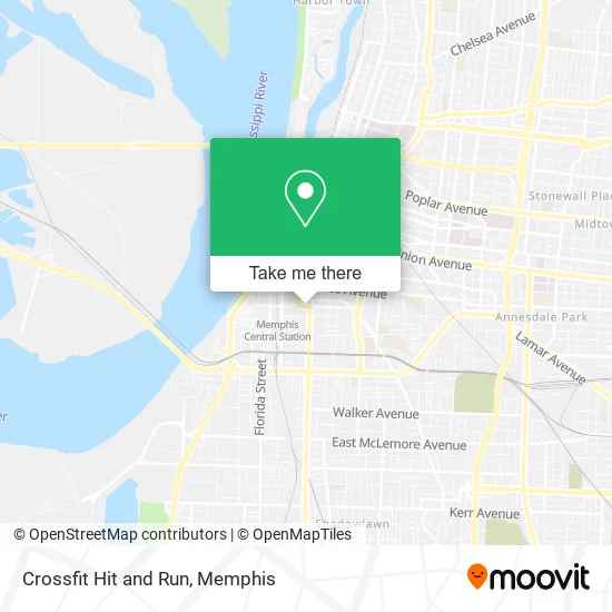 Crossfit Hit and Run map