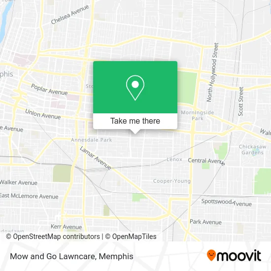 Mow and Go Lawncare map