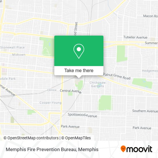 Mapa de Memphis Fire Prevention Bureau