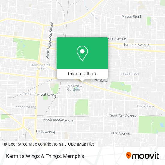 Mapa de Kermit's Wings & Things