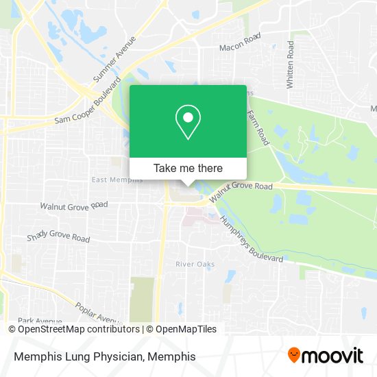 Mapa de Memphis Lung Physician