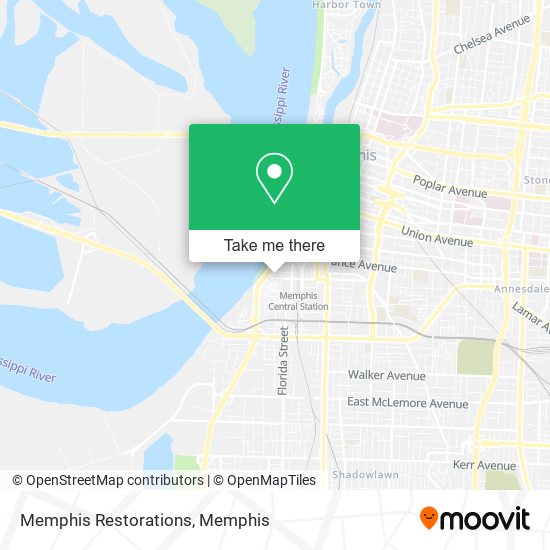 Memphis Restorations map