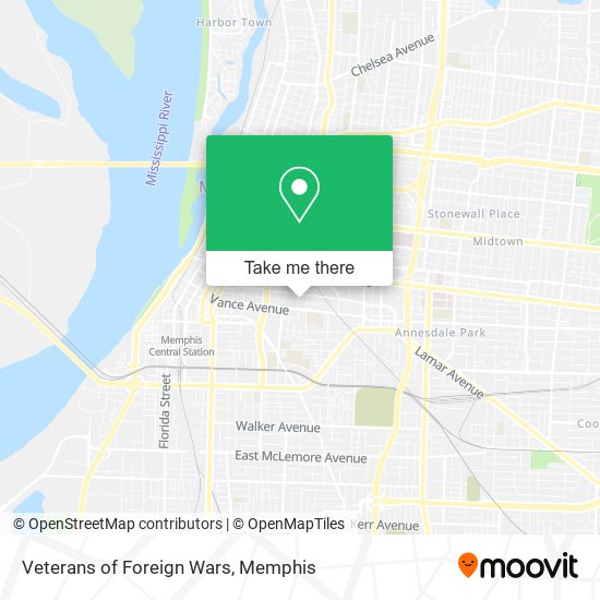 Veterans of Foreign Wars map