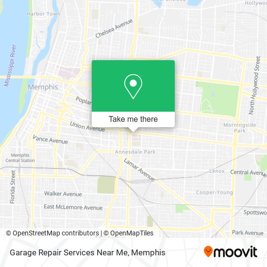 Mapa de Garage Repair Services Near Me