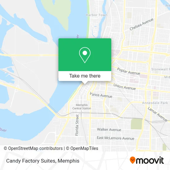 Candy Factory Suites map