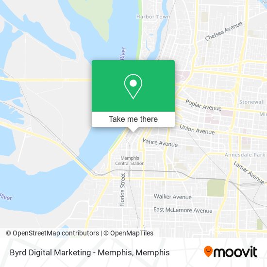 Byrd Digital Marketing - Memphis map