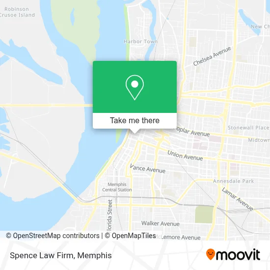 Spence Law Firm map