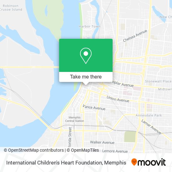 International Children's Heart Foundation map
