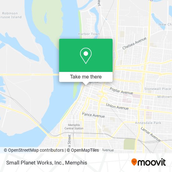 Mapa de Small Planet Works, Inc.