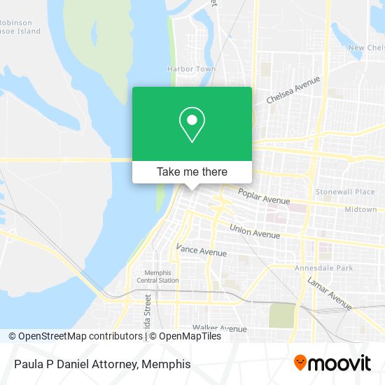 Paula P Daniel Attorney map